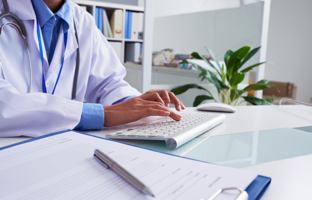 A Transformative Impact of Data Mining in Healthcare: Tools, Benefits, and 5 Future Trends 4 A healthcare professional entering medical data