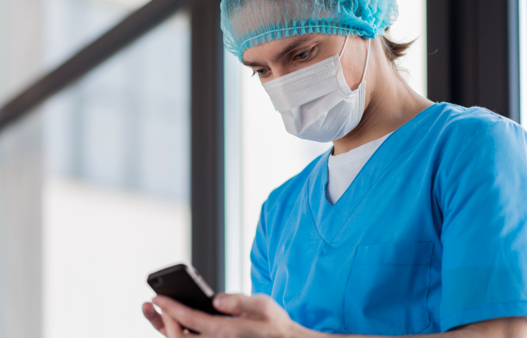 FHIR LLM Apps in Healthcare: Major Benefits and Key Adoption Lessons 4 A doctor using FHIR LLM healthcare chatbot